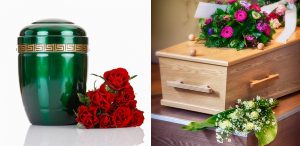 urne fleur cercueil